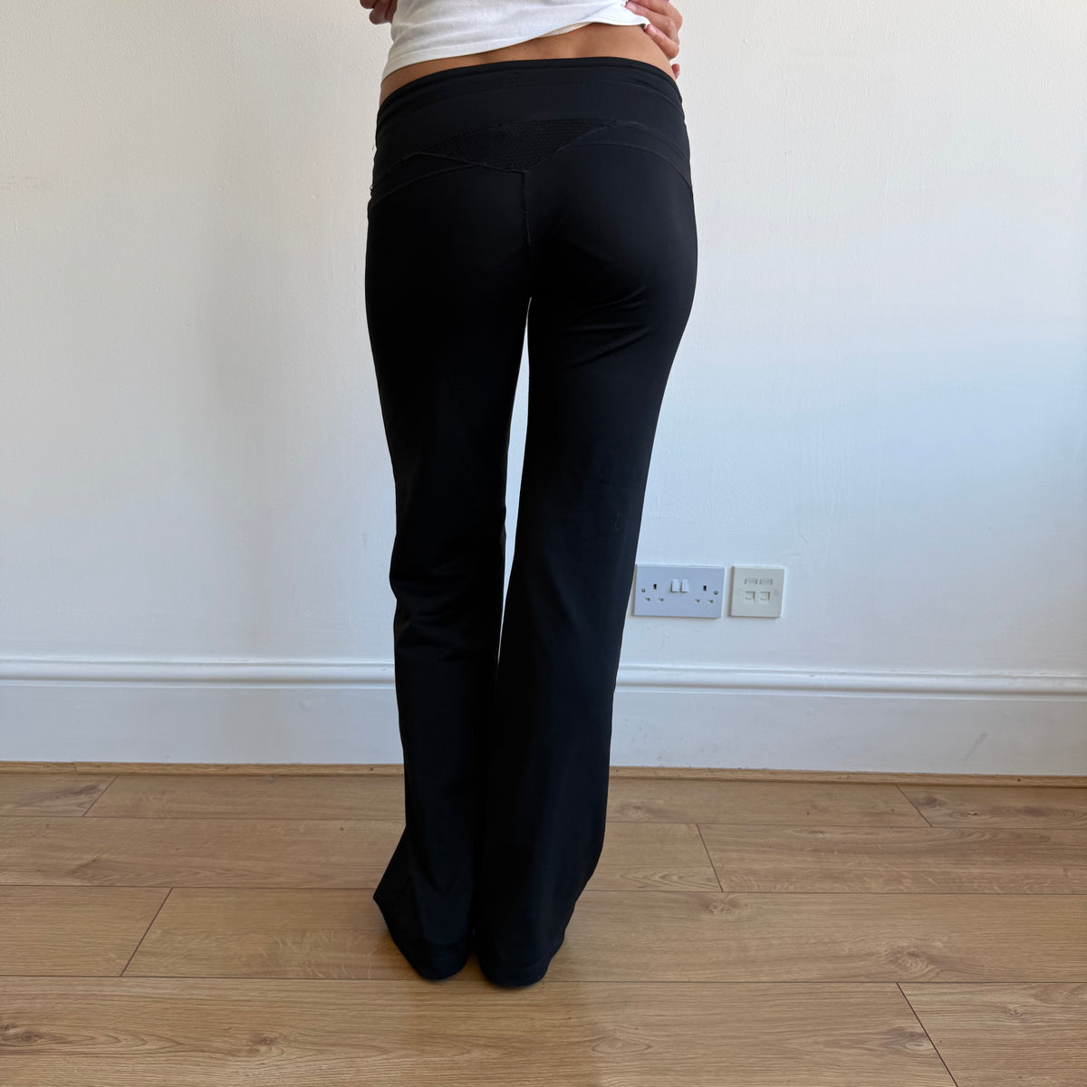 Black Adidas 3 stripe yoga pants - Size XS