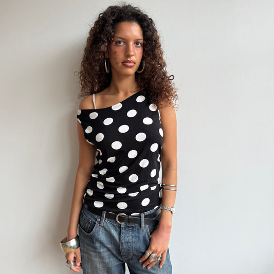 Large polka dot top - Size L