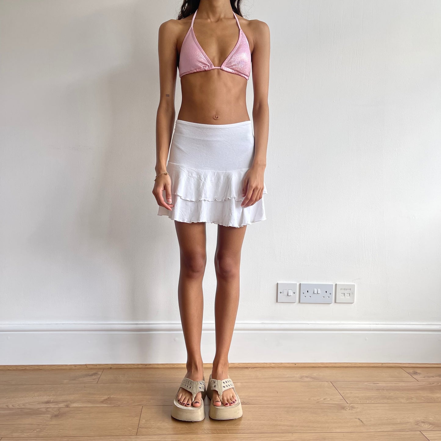 Pink metallic bikini - Size S