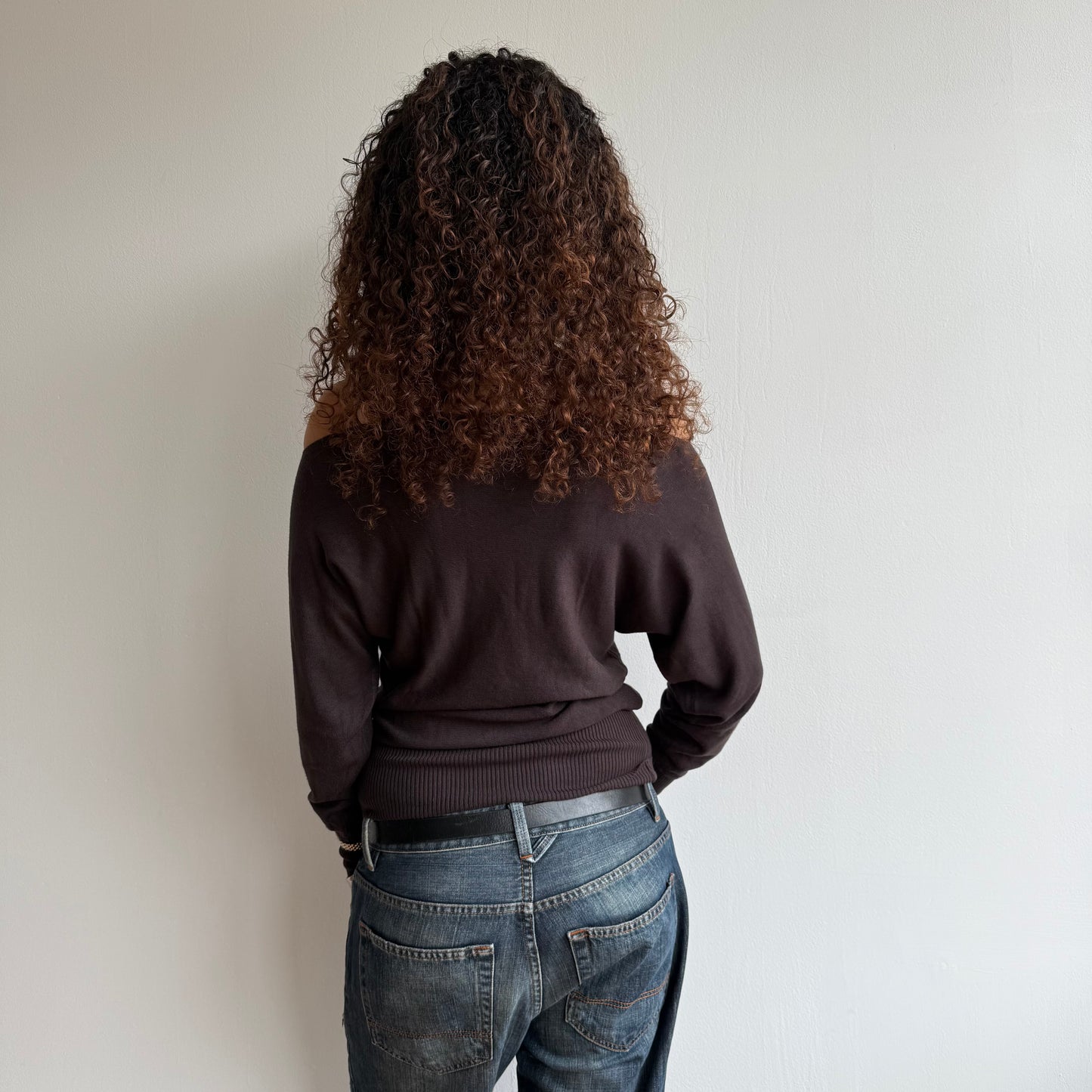 Brown slouchy knit - Size S