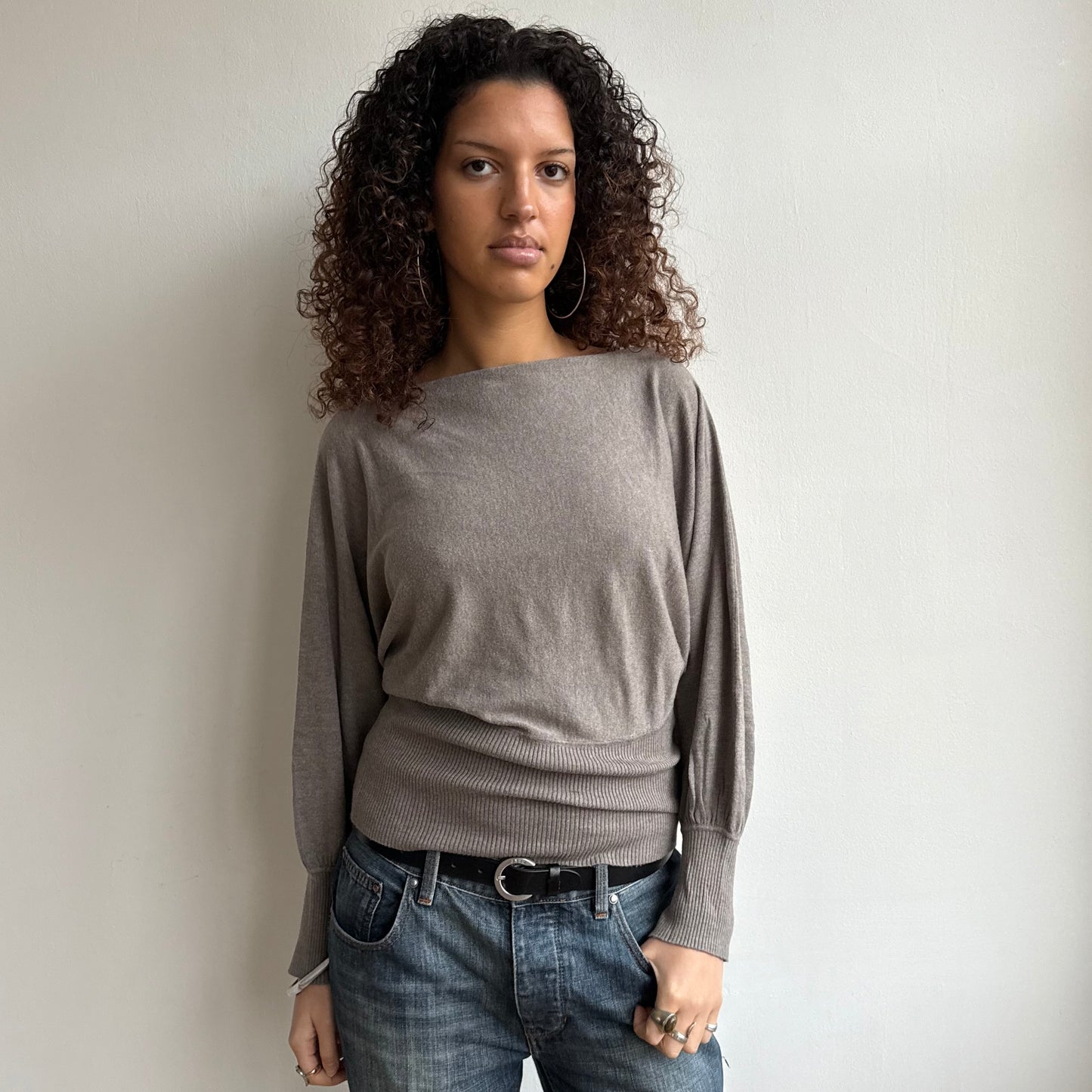 Beige slouchy knit - Size M