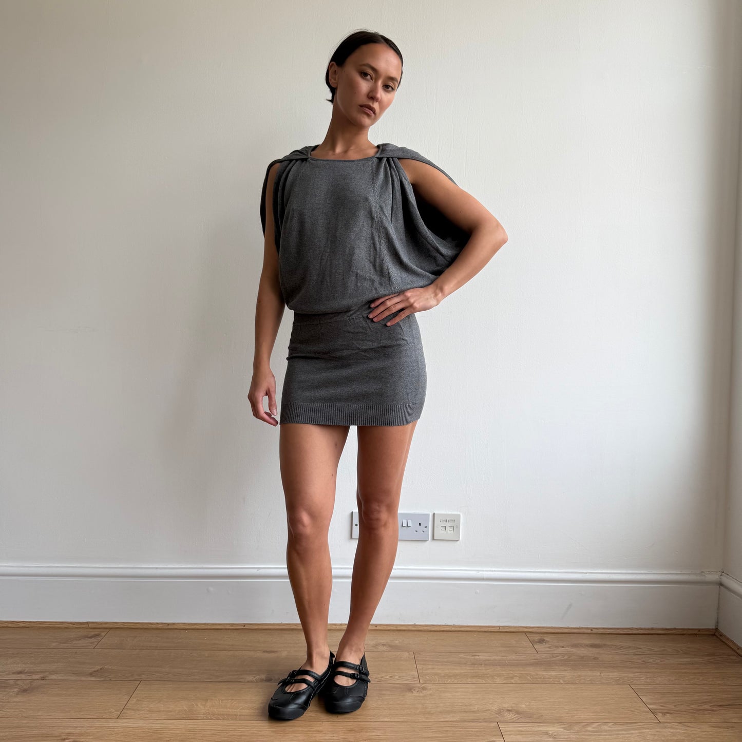 Grey knit Miss Sixty dress - Size S