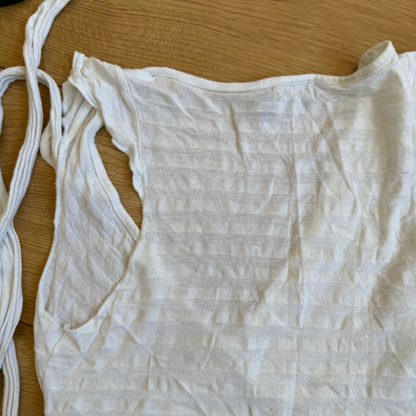 White stripe wrap top - Size S