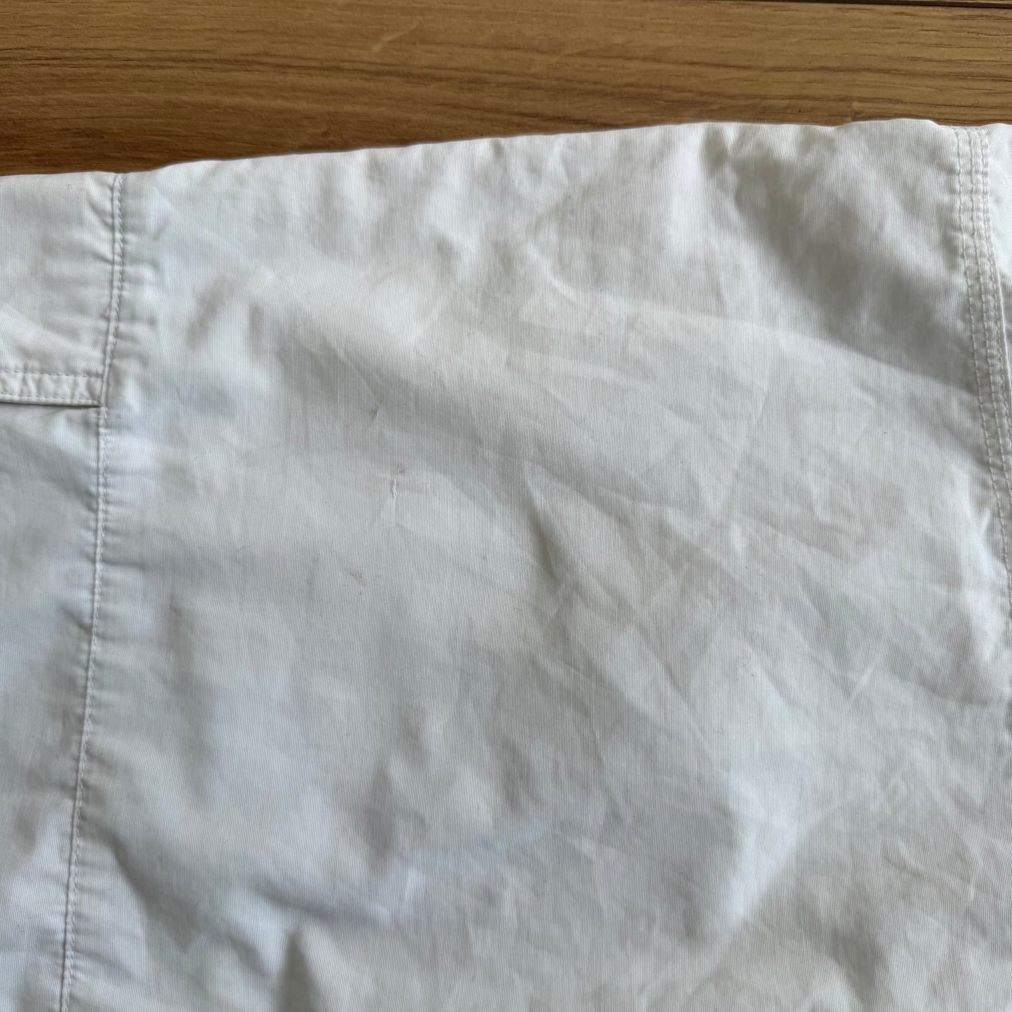 White Adidas cargo capris - Size M