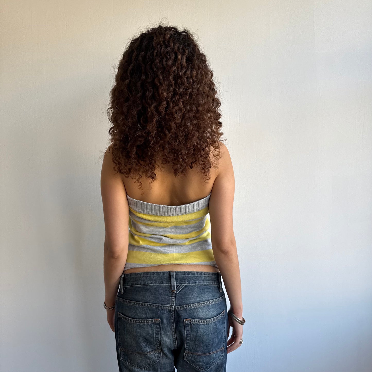 Grey + yellow bandeau - Size M