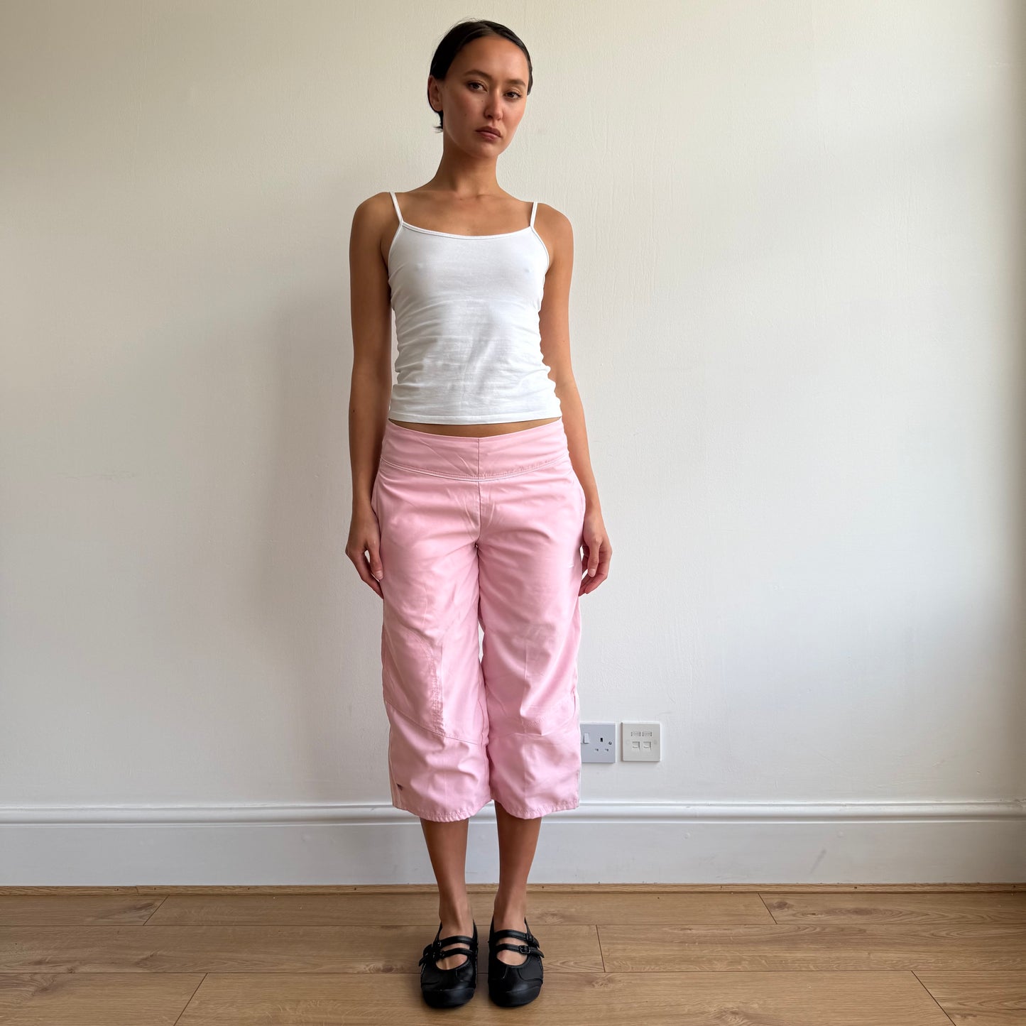 Baby pink Adidas capris - Size XS