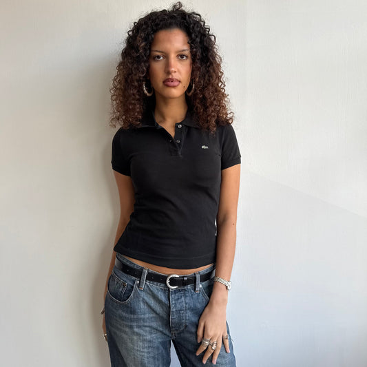 Black Lacoste polo - Size S