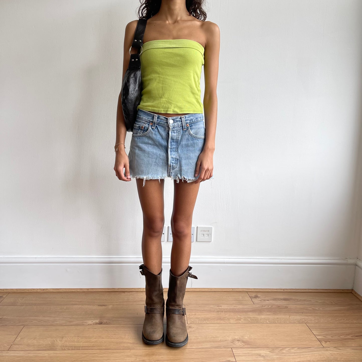 Green bandeau top - Size S
