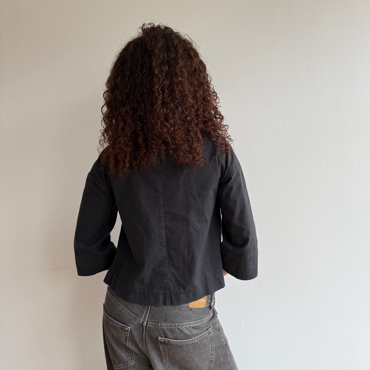 Navy buttonpeacoat - Size M