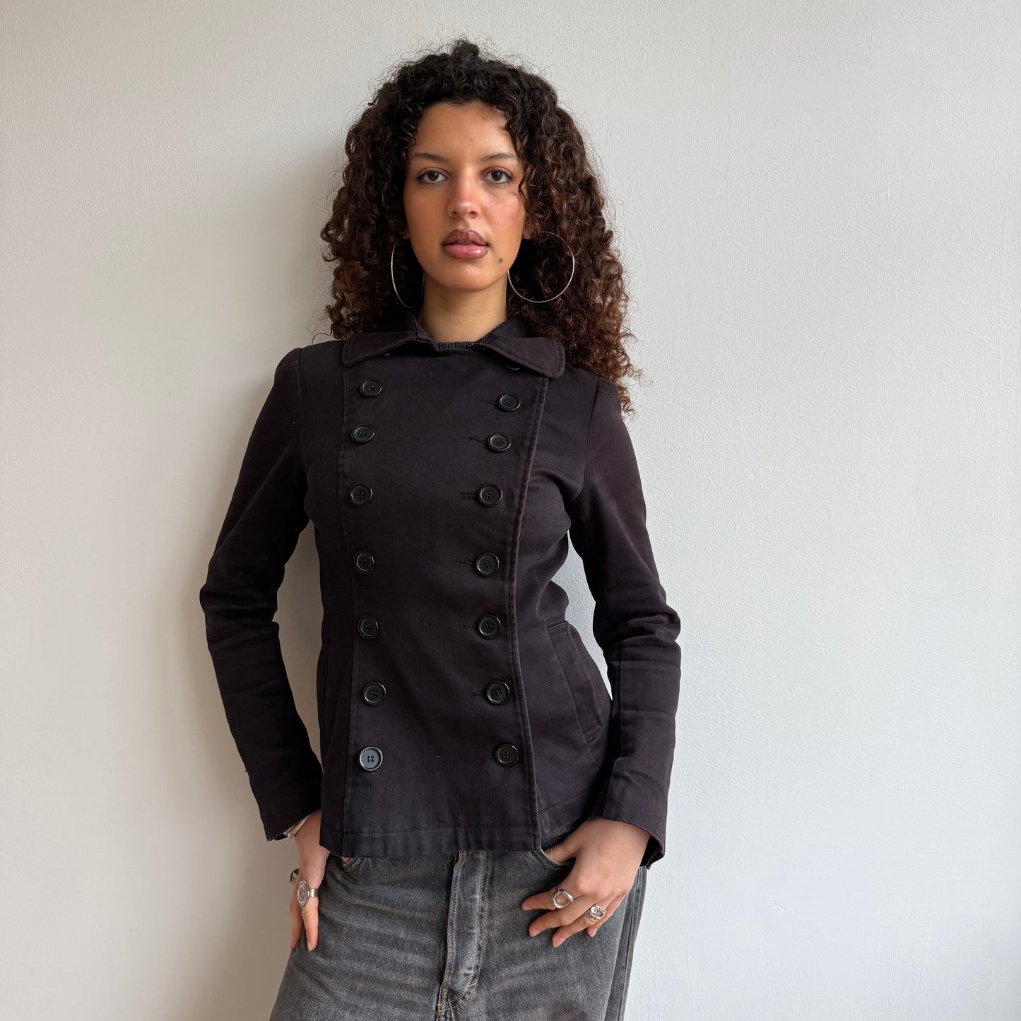 Double breasted button jacket - Size S