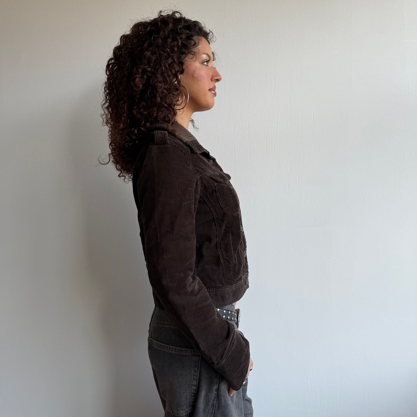 Brown corduroy jacket - Size S