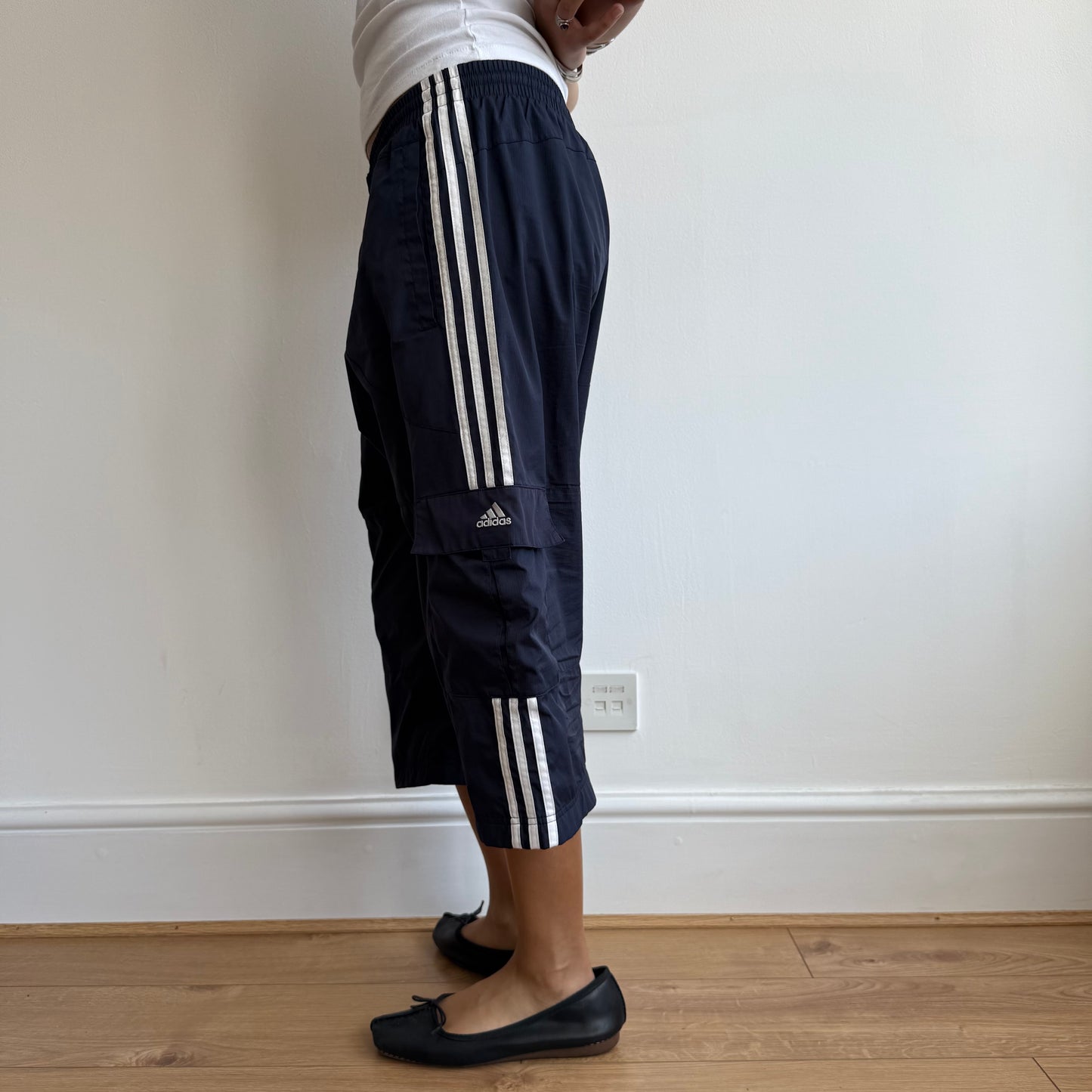 Navy Adidas capris - Size M (1)
