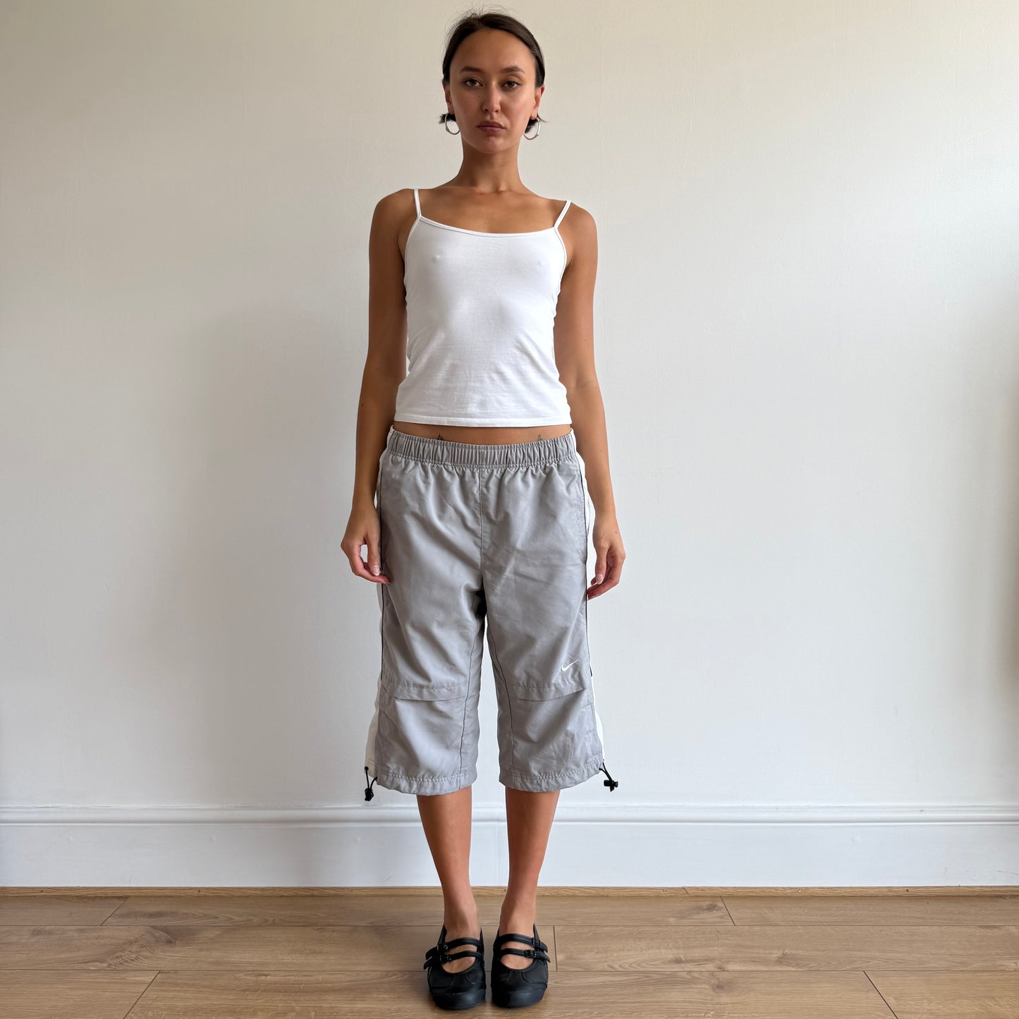 Grey + White Nike capris - Size S + L