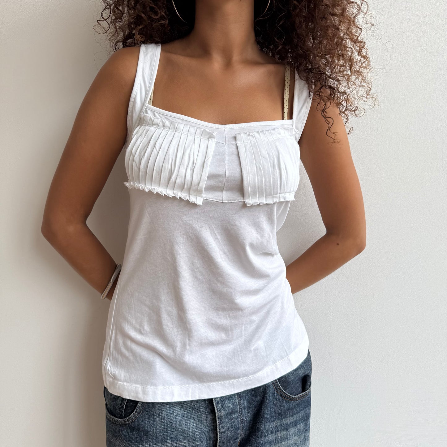 White Cop Copine cami top - Size M