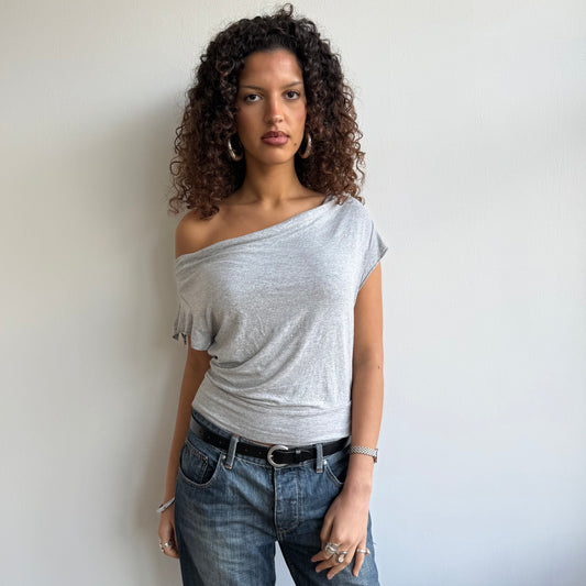 Grey slouchy t-shirt - Size S-M