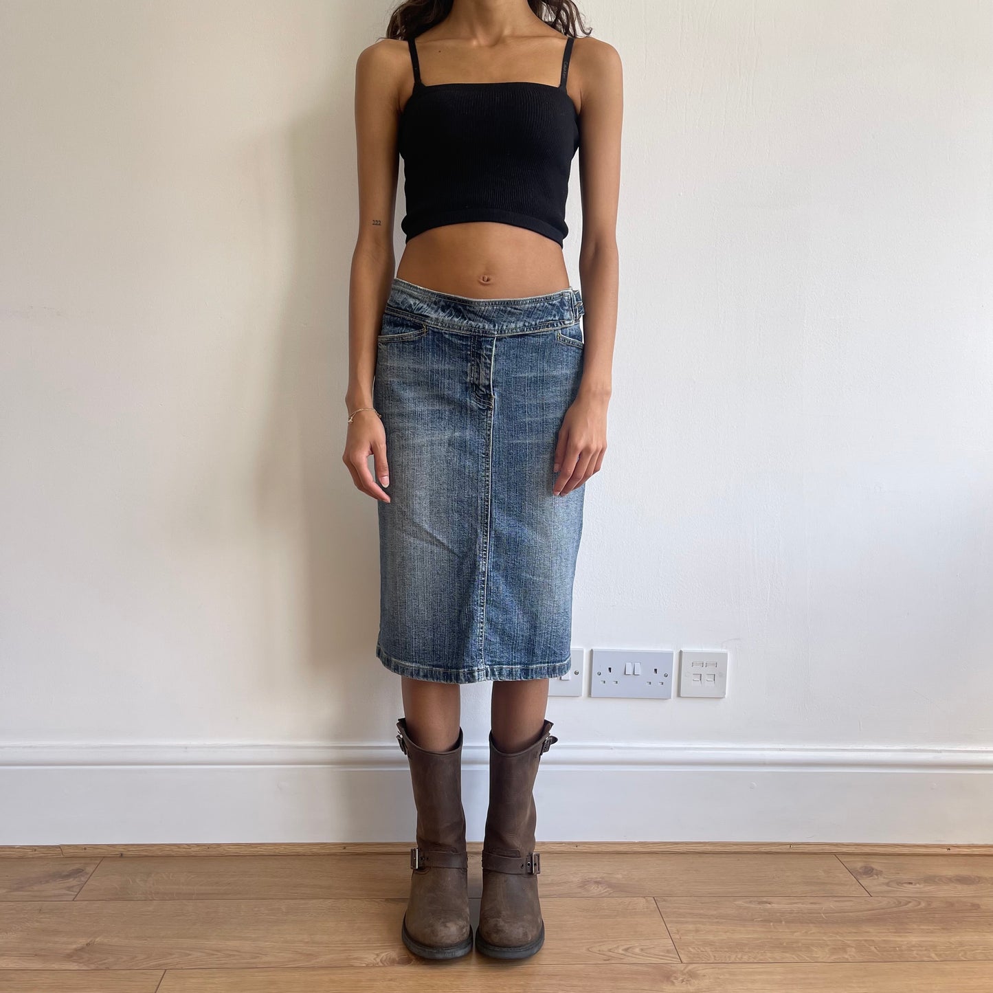 Denim midi skirt - Size S