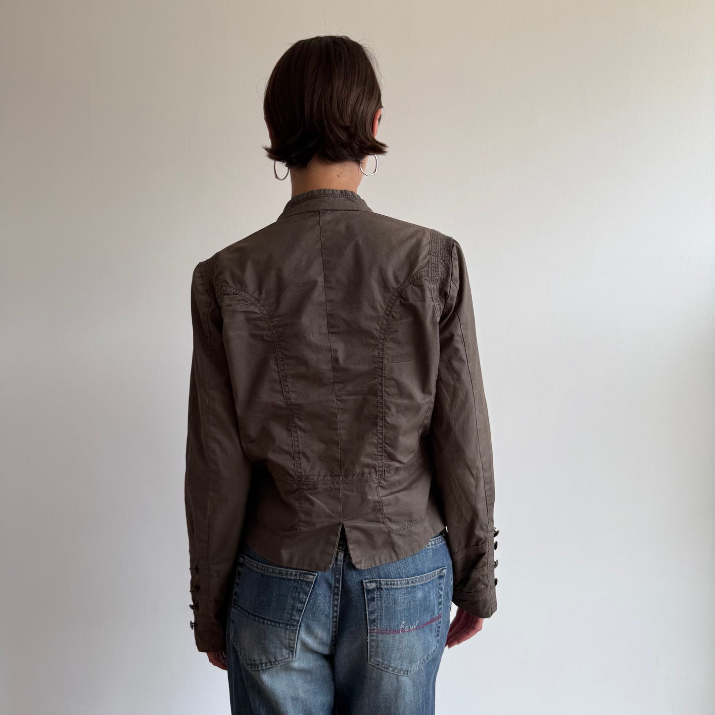 Khaki military jacket - Size S/M