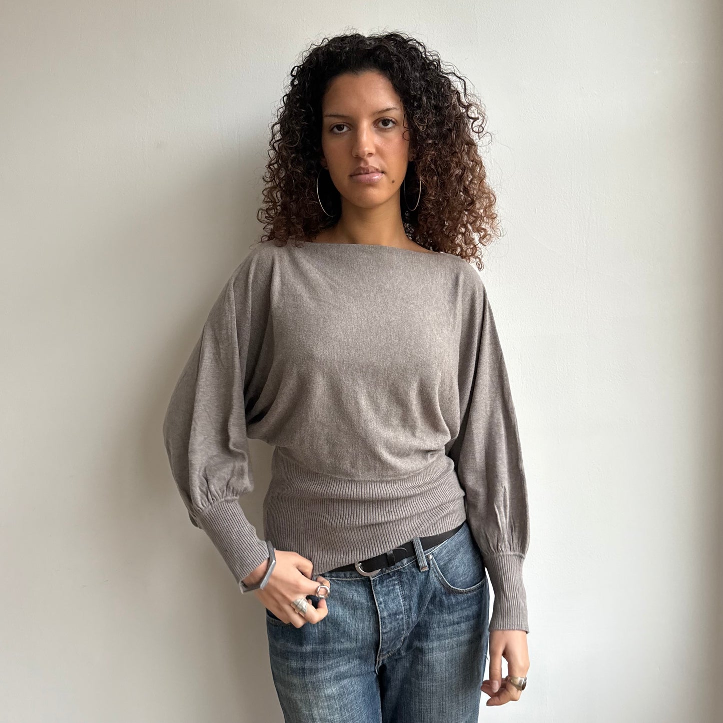 Beige slouchy knit - Size M