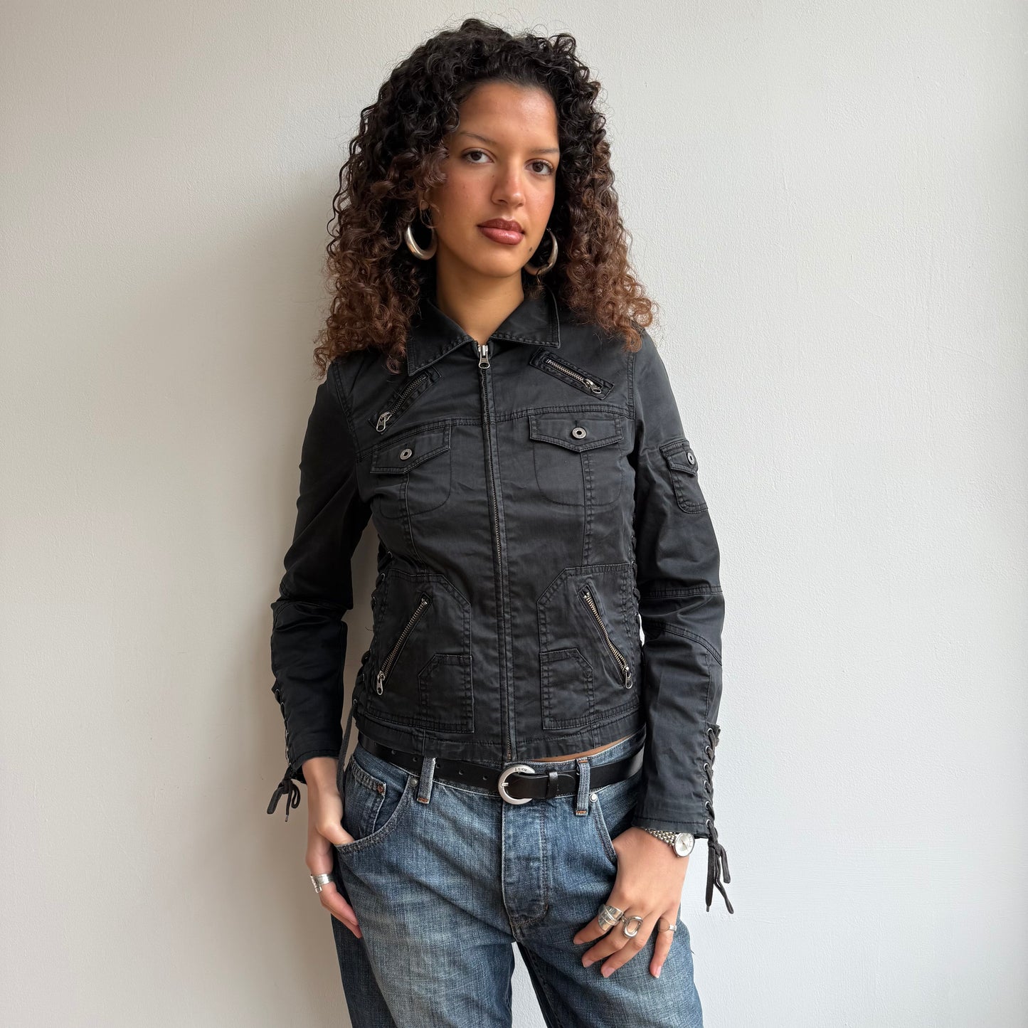 Black corset jacket - Size S