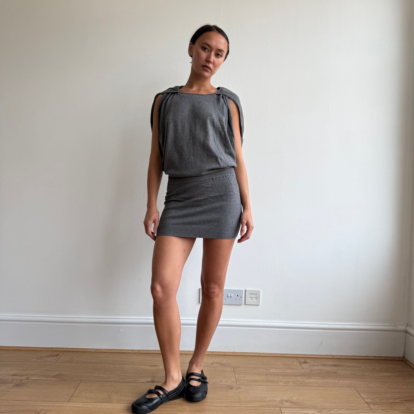 Grey knit Miss Sixty dress - Size S