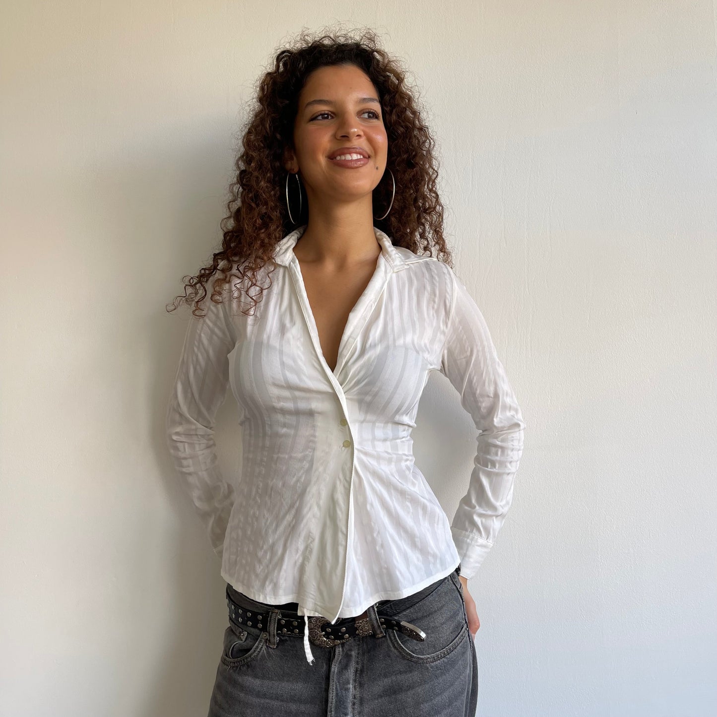 White button wrap shirt - Size S