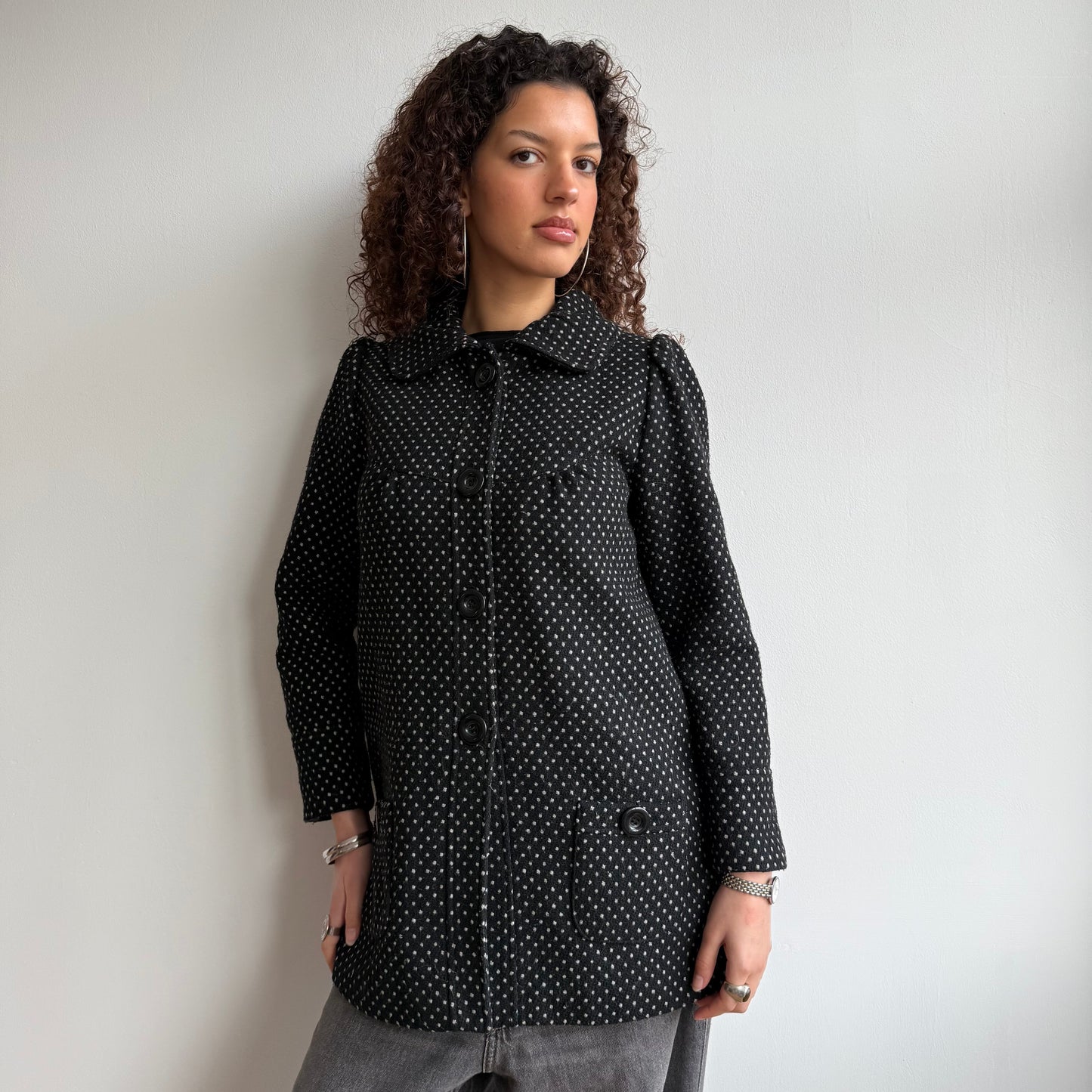 Polka dot coat - Size XS + S