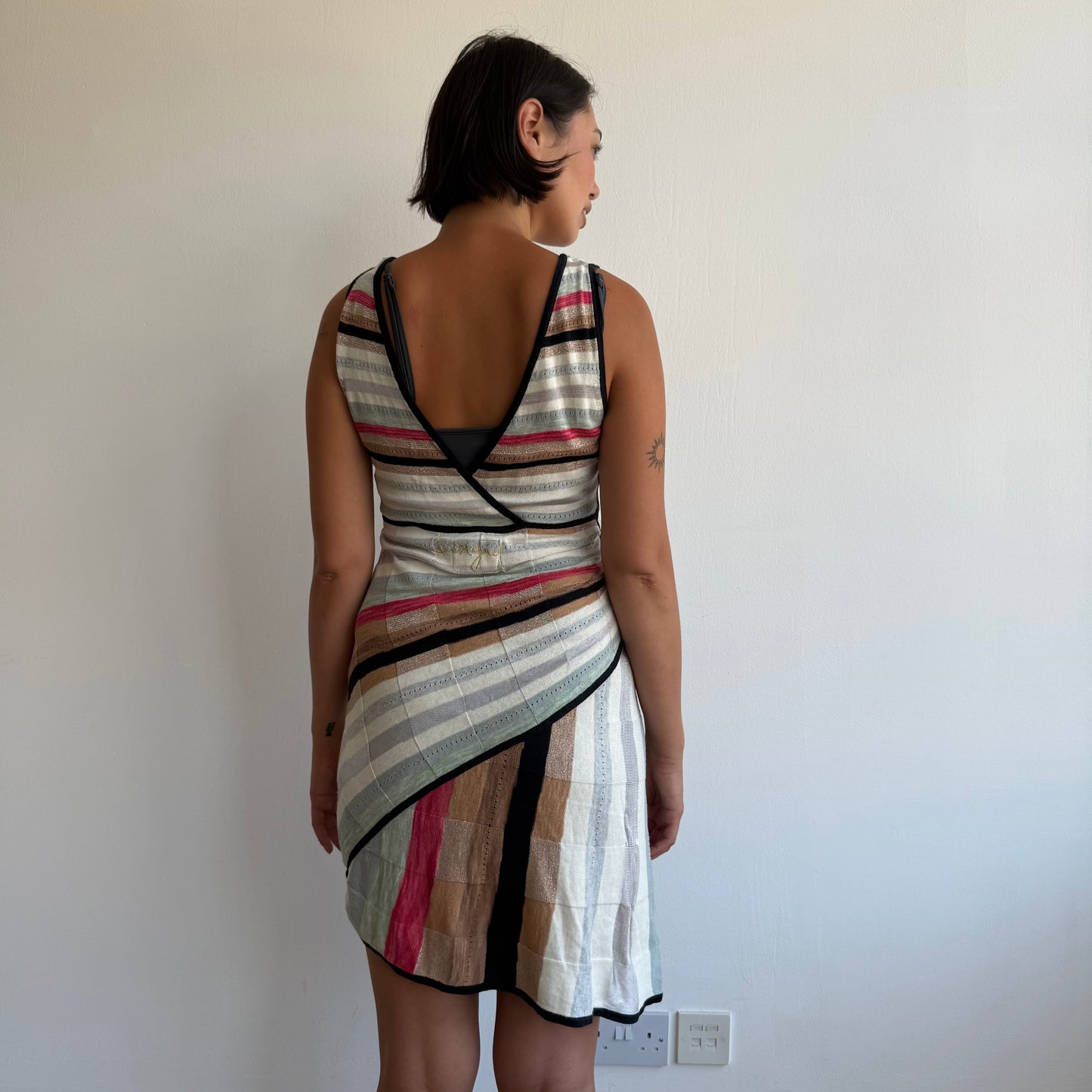 Desigual striped knit dress - Size S/M