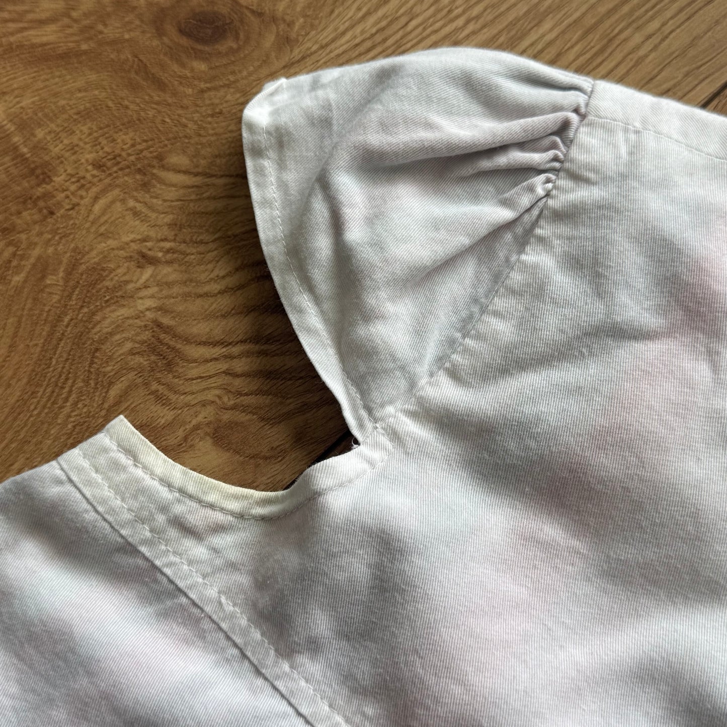 White short sleeve peacoat - Size S