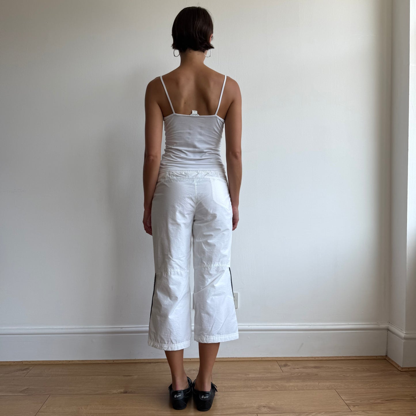 White Adidas belt capris - Size S + M + L