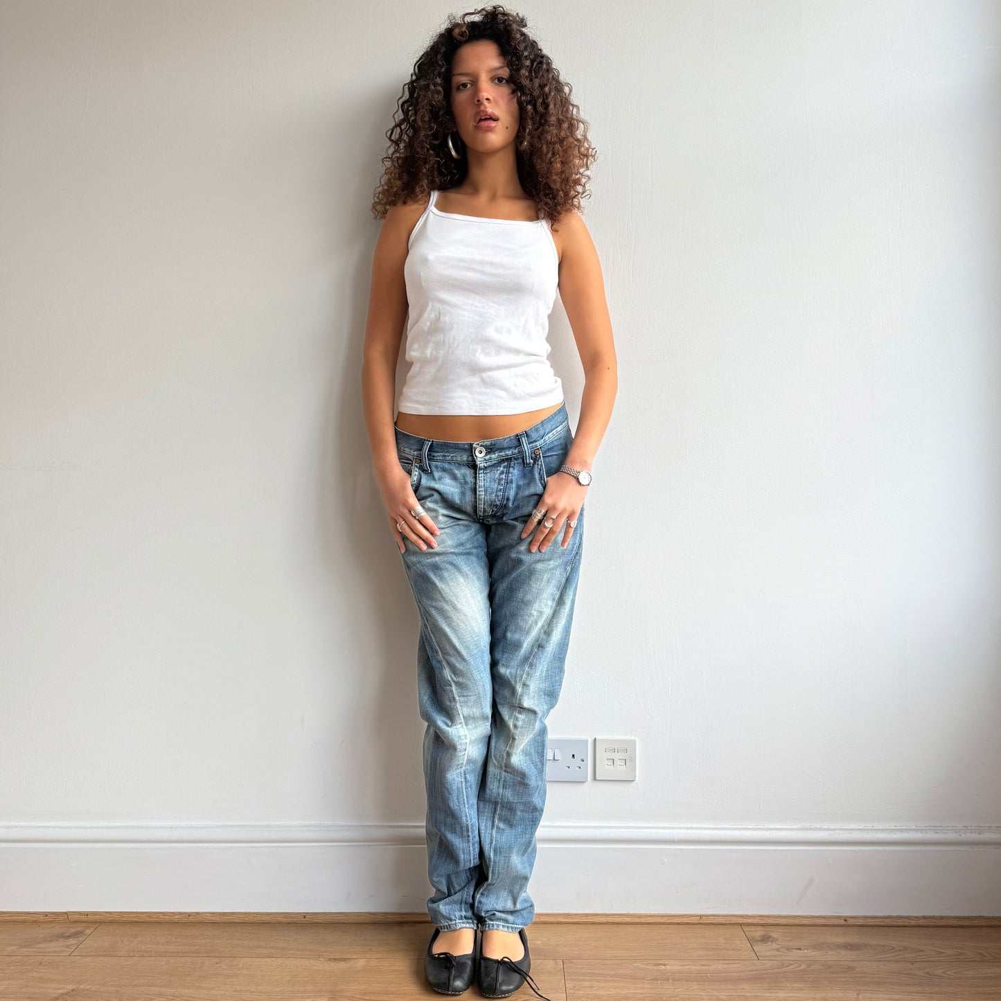 Cinched ‘Énergie’ jeans - Size M