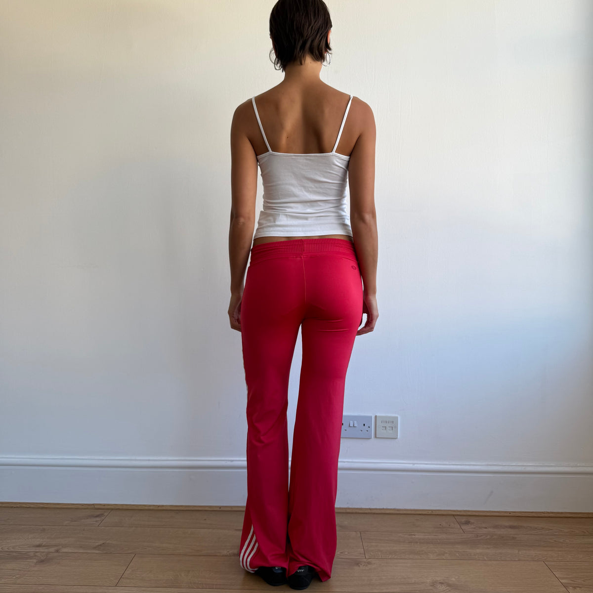 Red Adidas toggle waist yoga pants - Size S