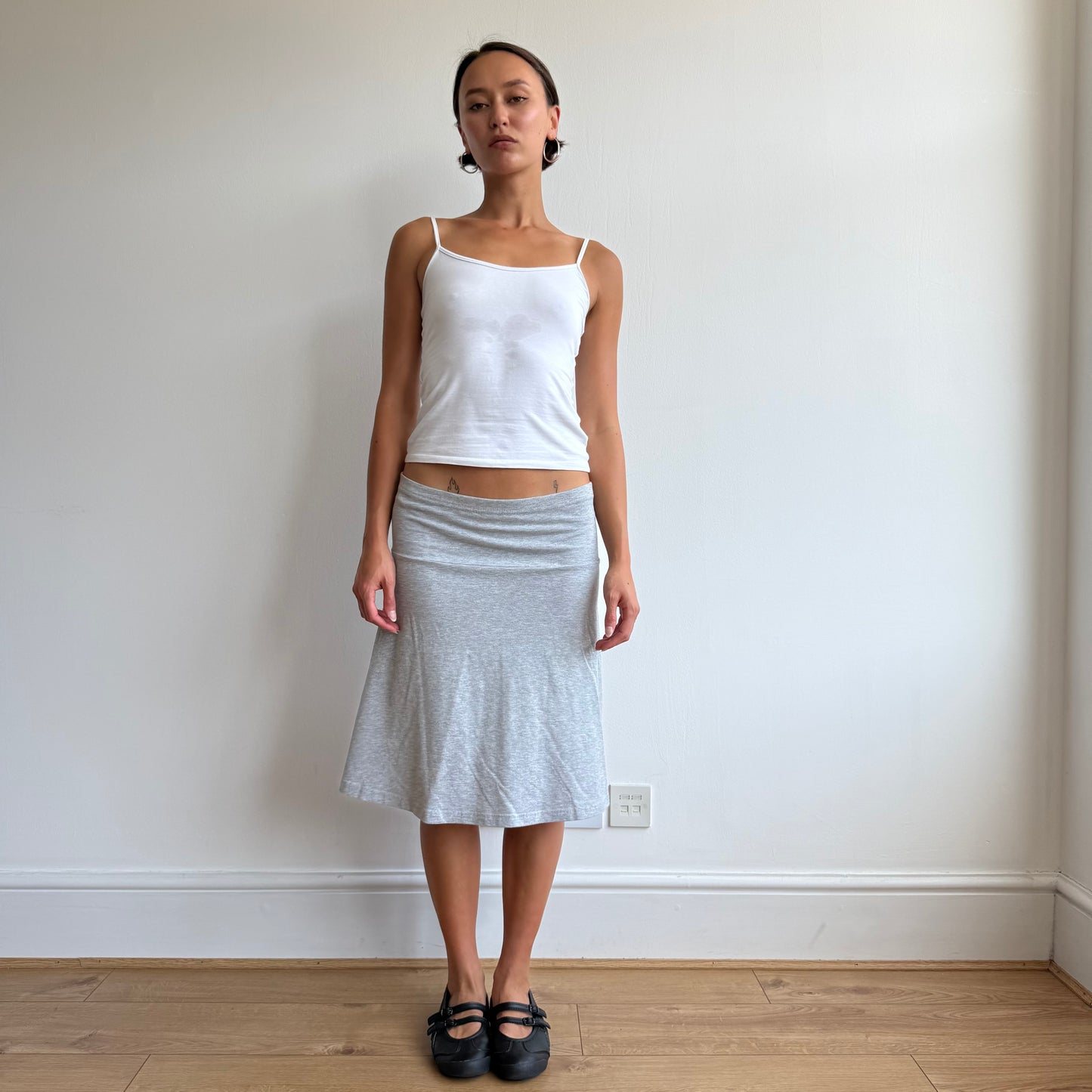 Grey midi skirt - Size M