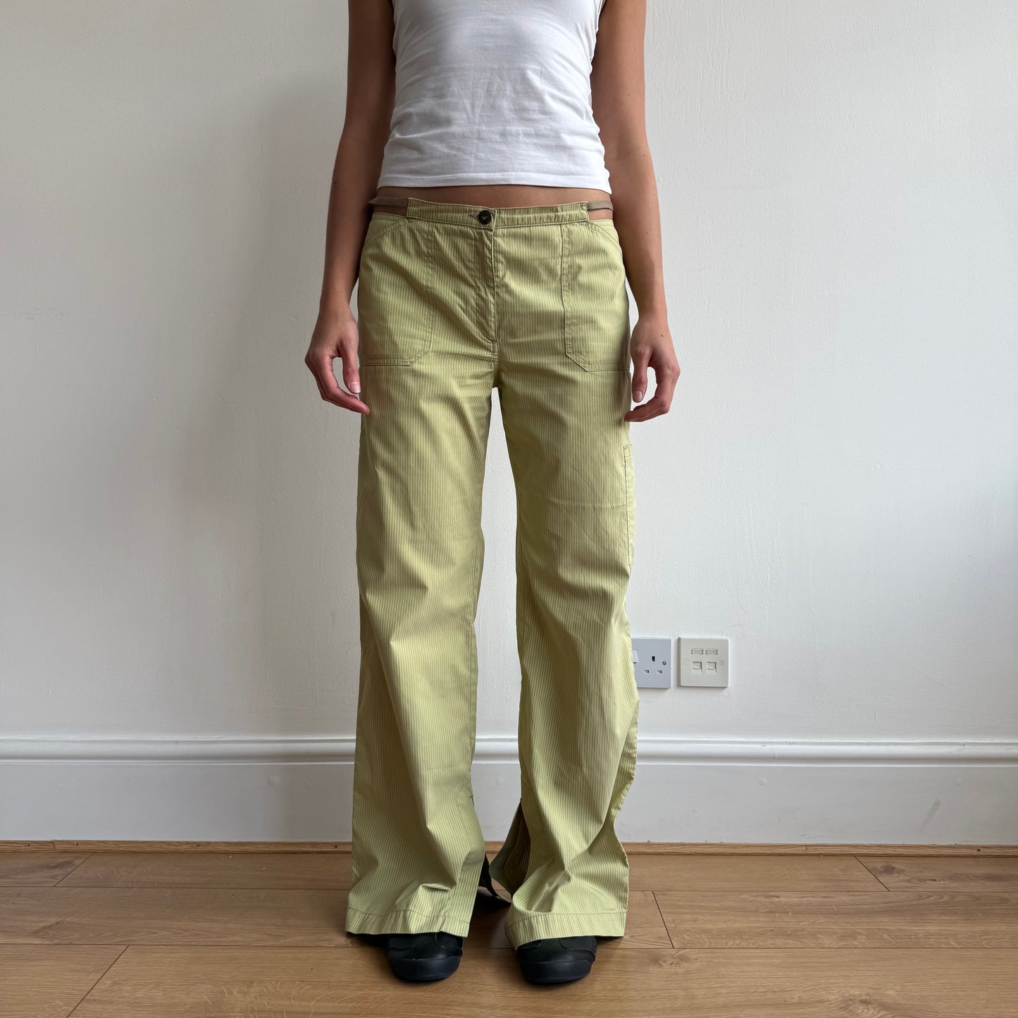Cop Copine green stripe trousers - Size M