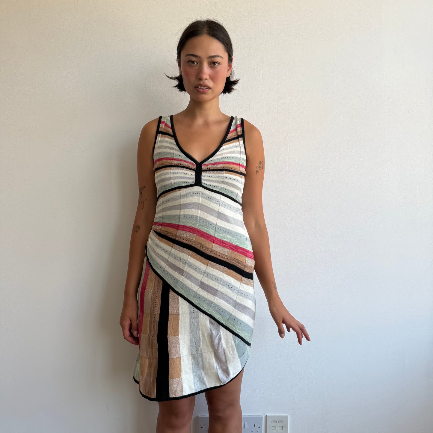 Desigual striped knit dress - Size S/M