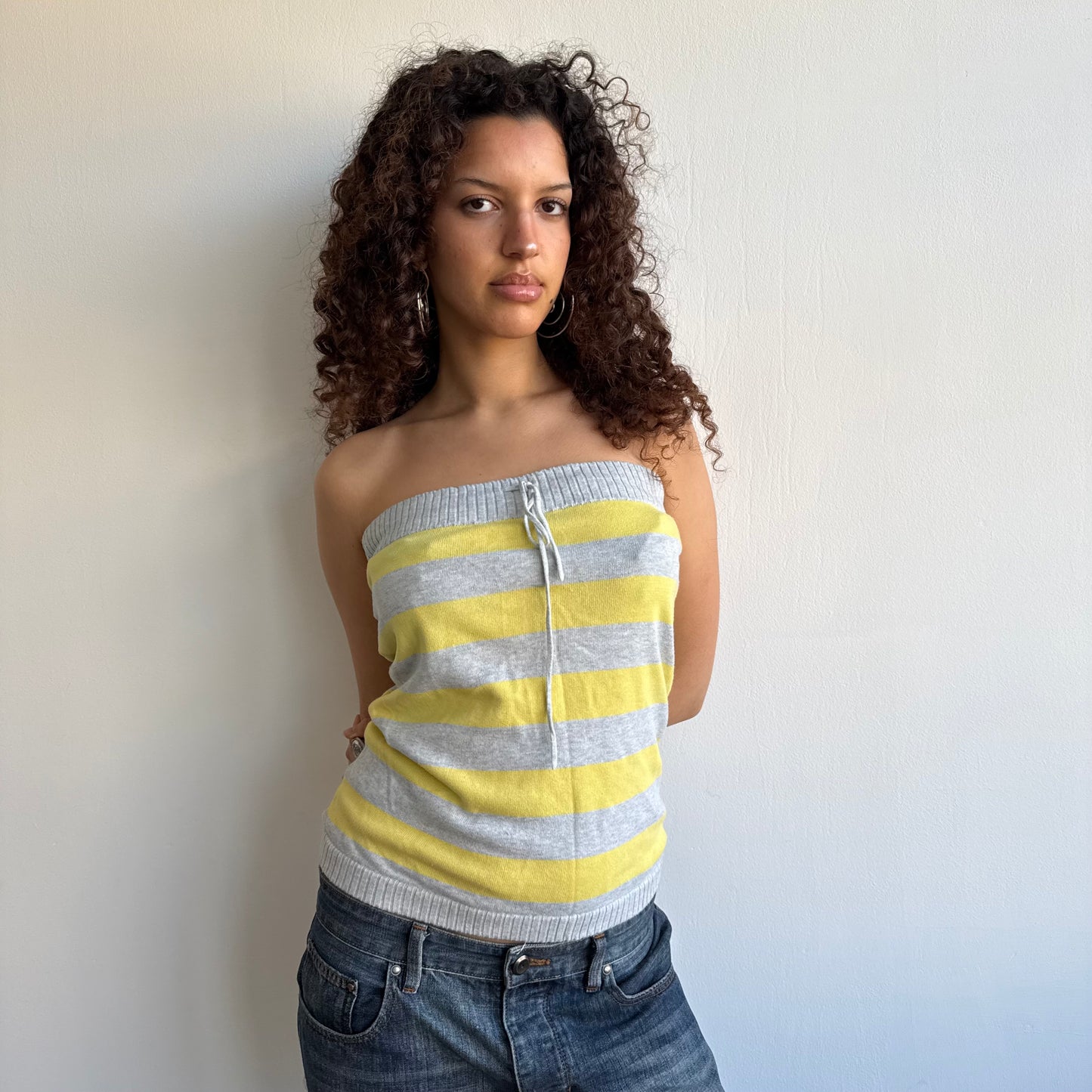 Grey + yellow bandeau - Size M