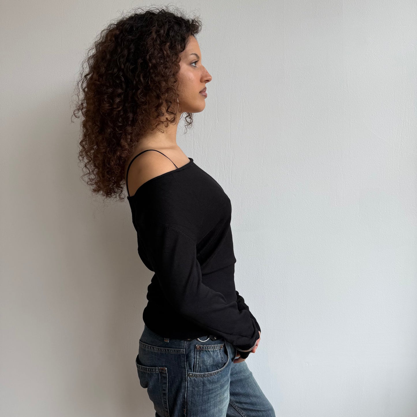 Black slouchy knit - Size S