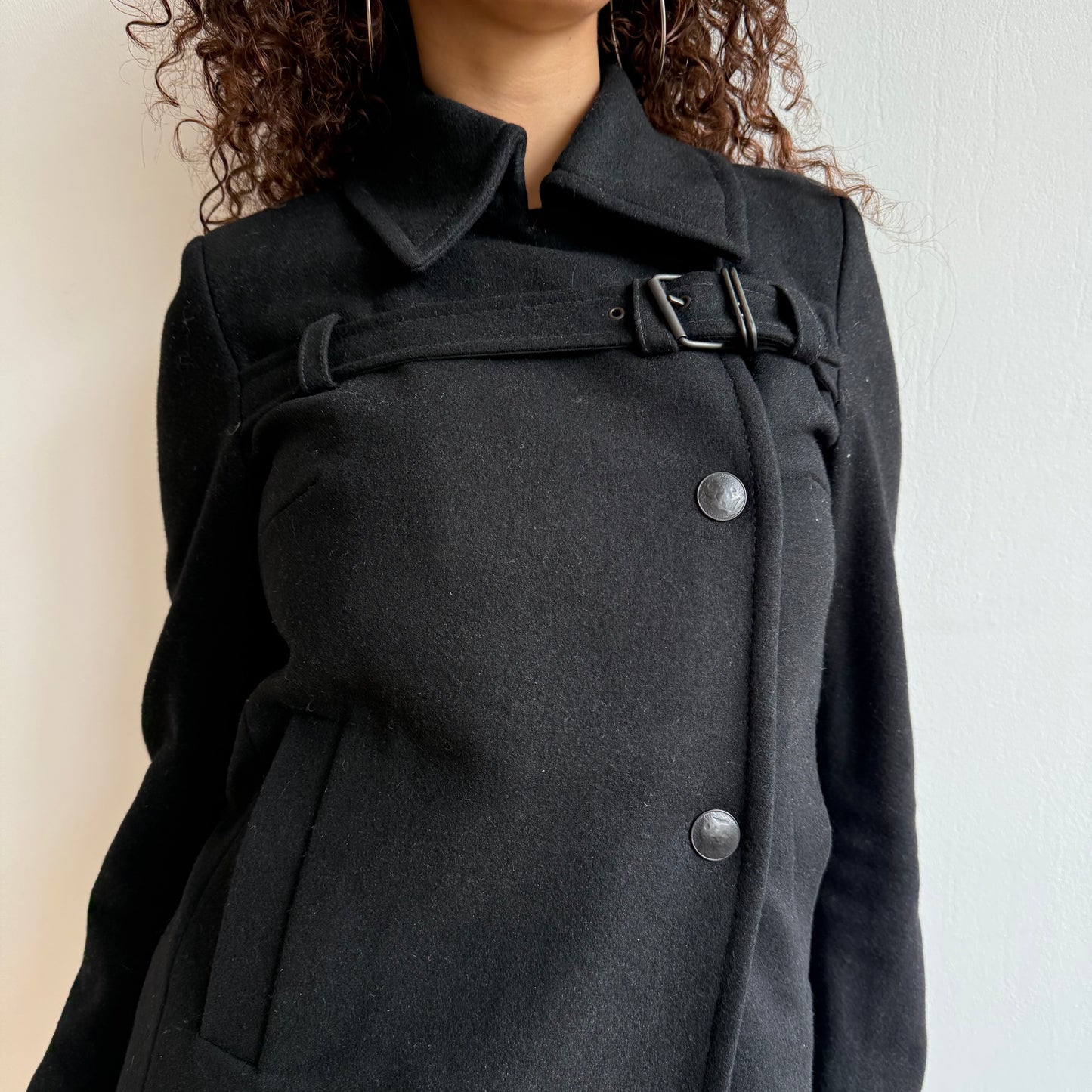 Cop Copine buckle peacoat - Size S
