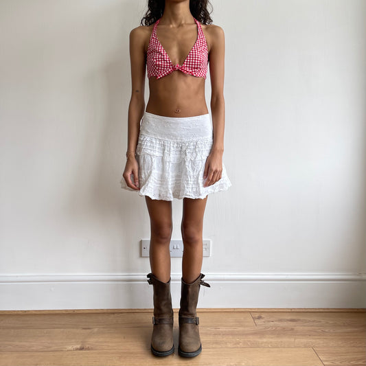 Red gingham bikini - Size S/M