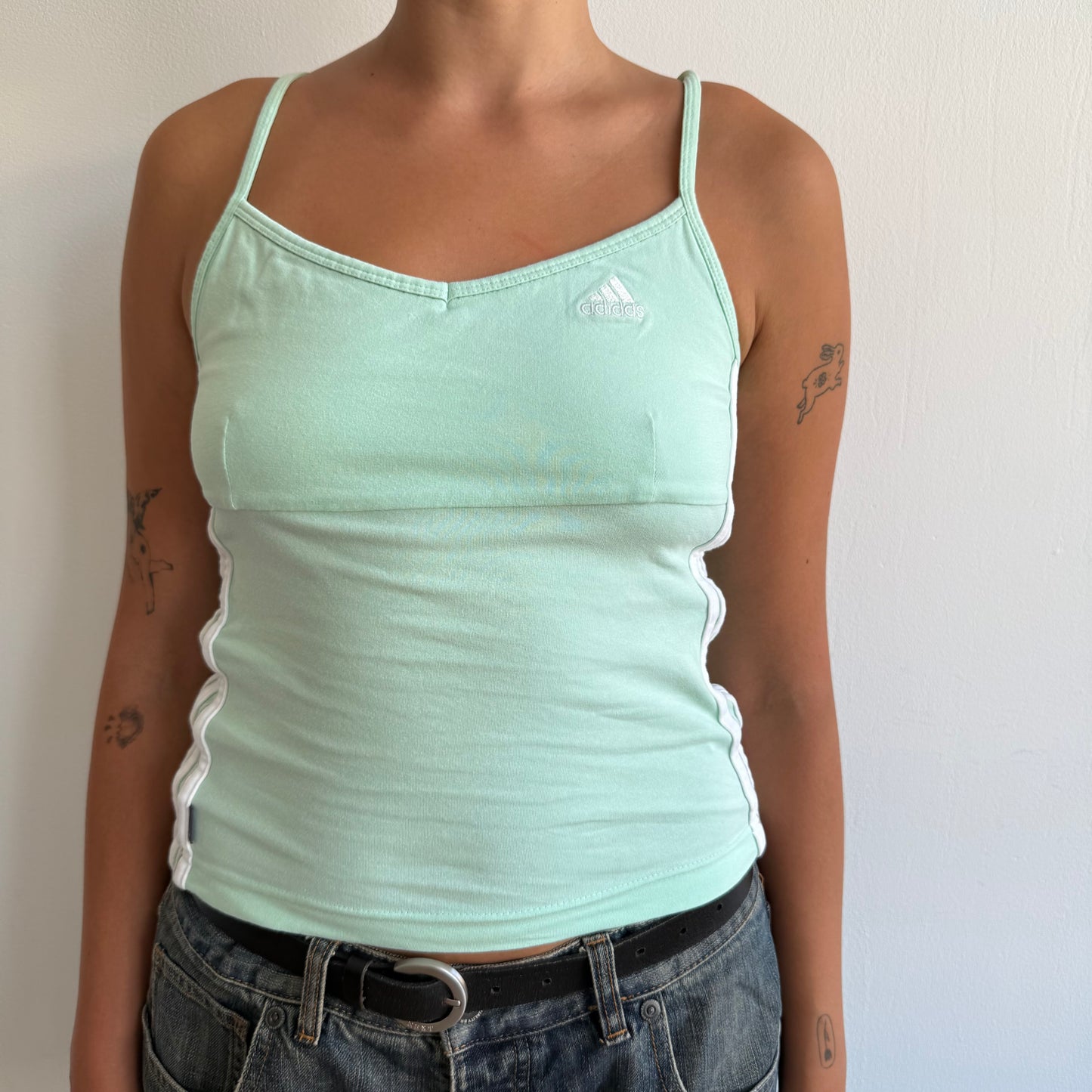Mint Adidas sporty top - Size S