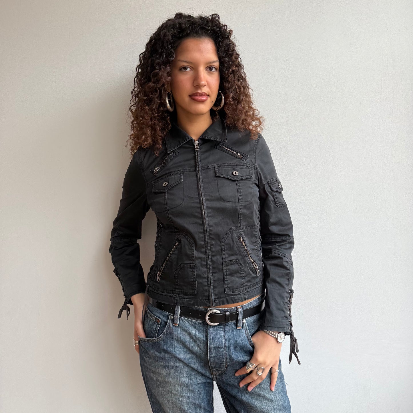 Black corset jacket - Size S