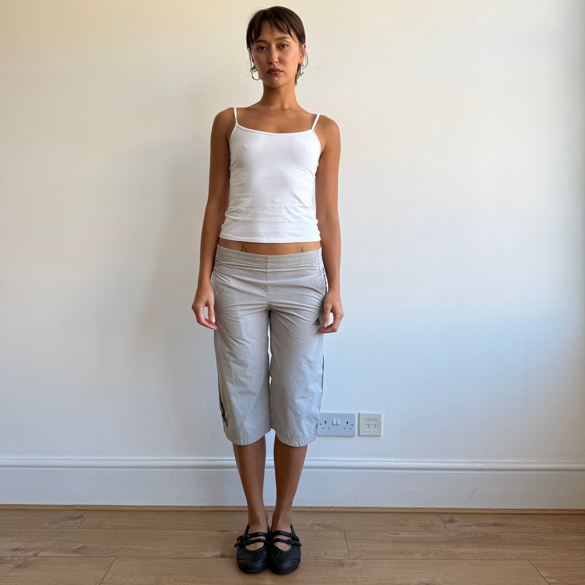 Grey Adidas cargo capris - Size XS