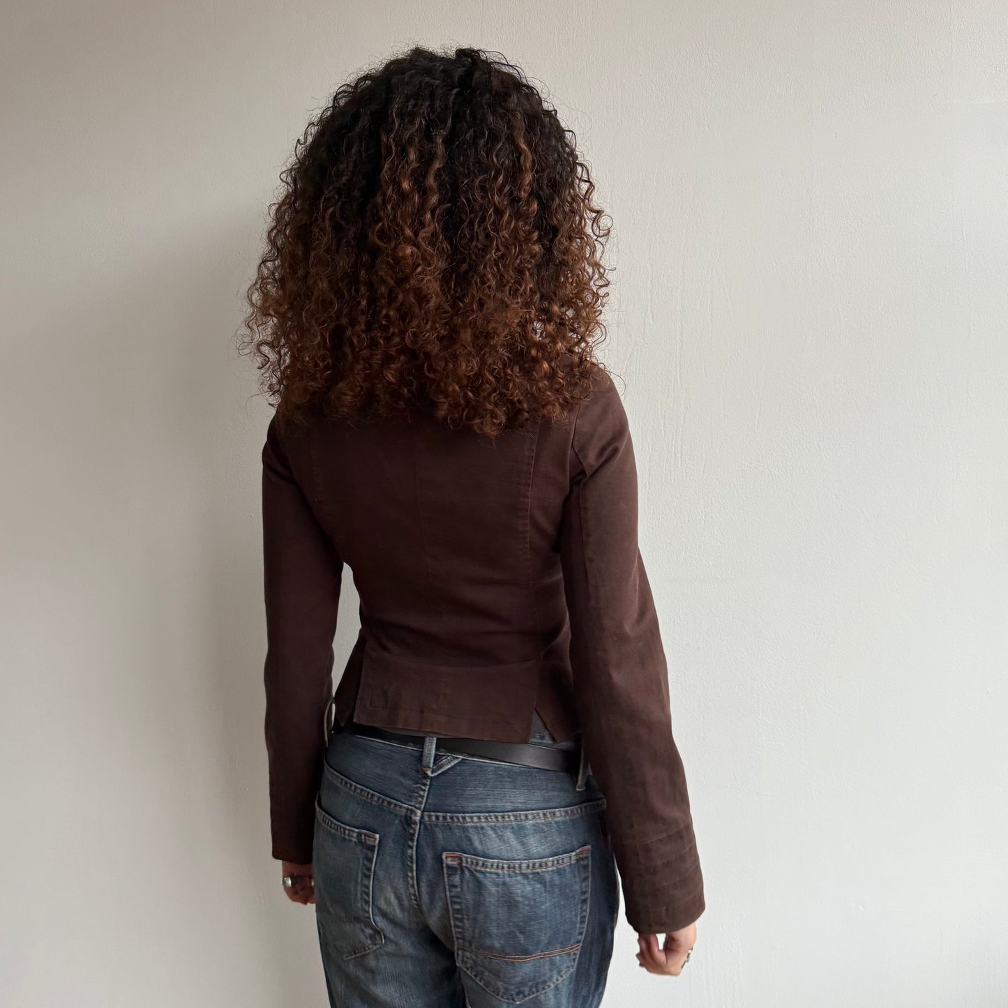 Brown double breasted peacoat - Size XS/S