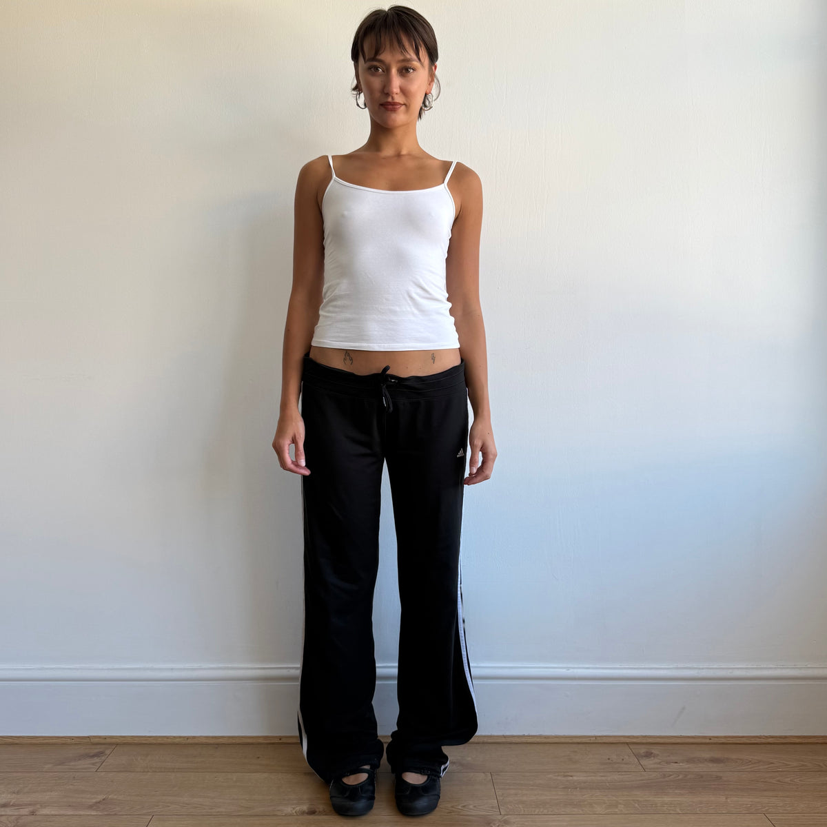 Black Adidas flared yoga pants - Size M-L