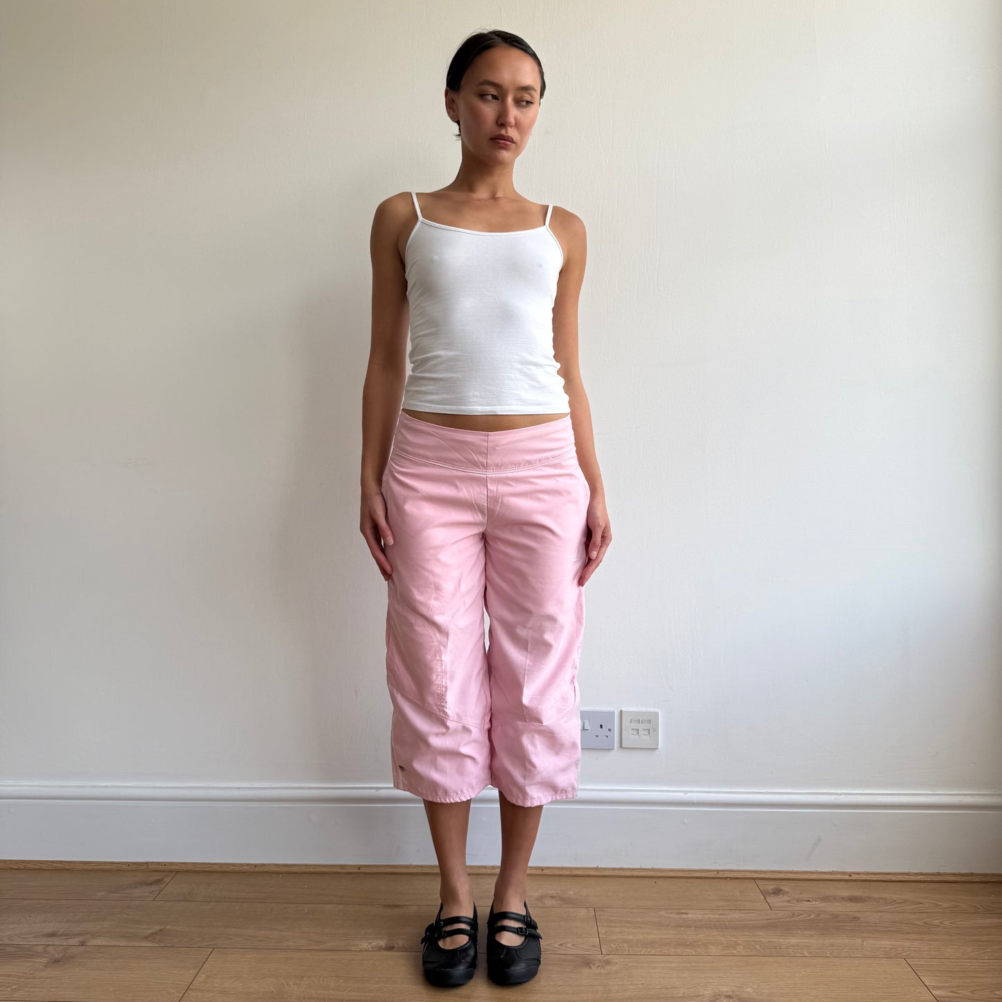Baby pink Adidas capris - Size XS