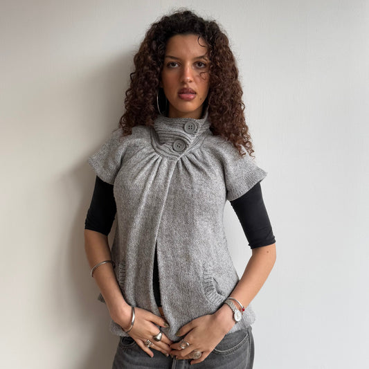 Grey knit Cardi - Size S