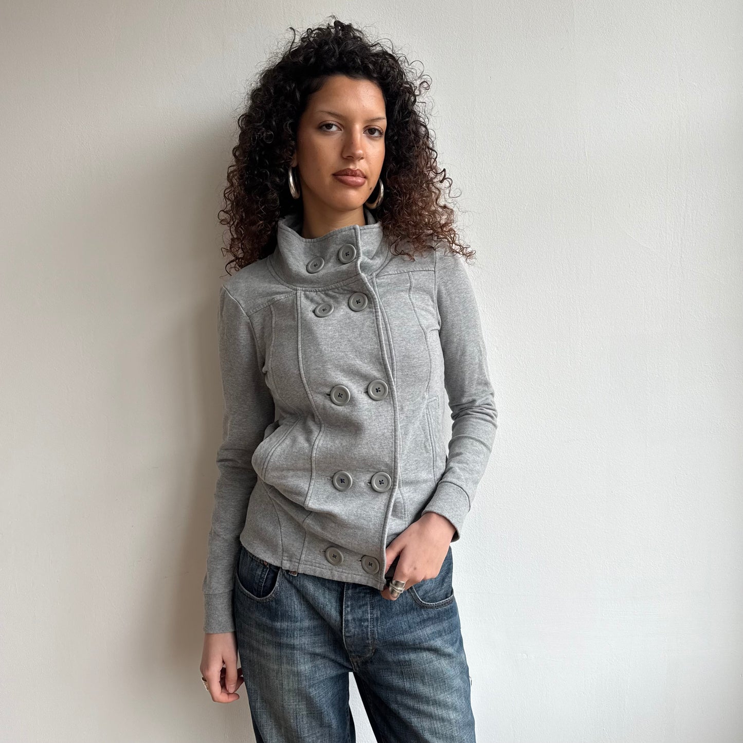 Grey peacoat jumper - Size M