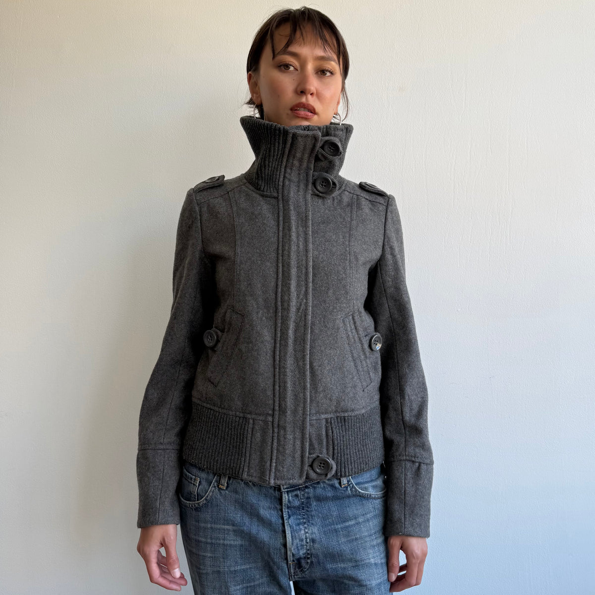 Grey bomber jacket - Size M