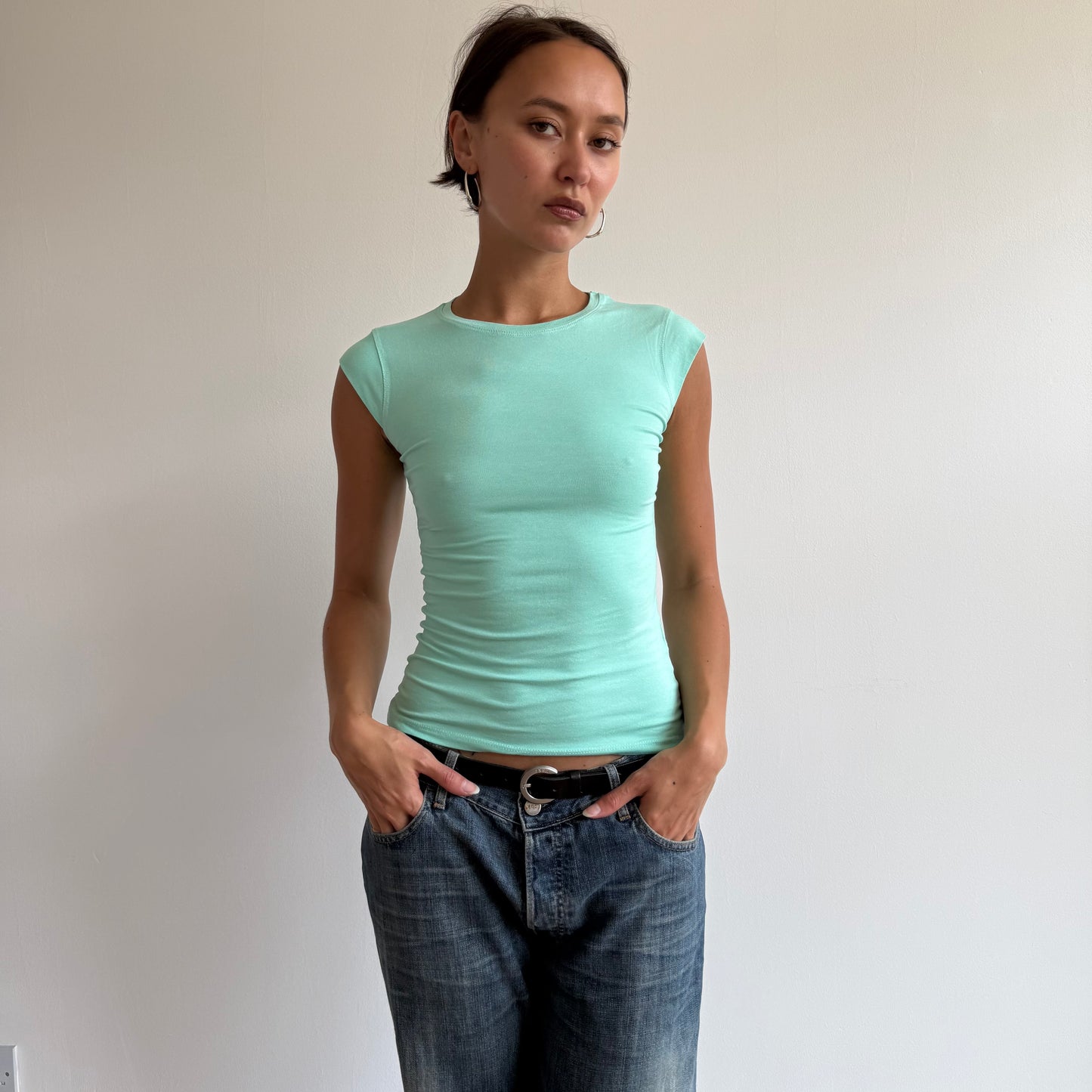 Mint baby tee - Size S