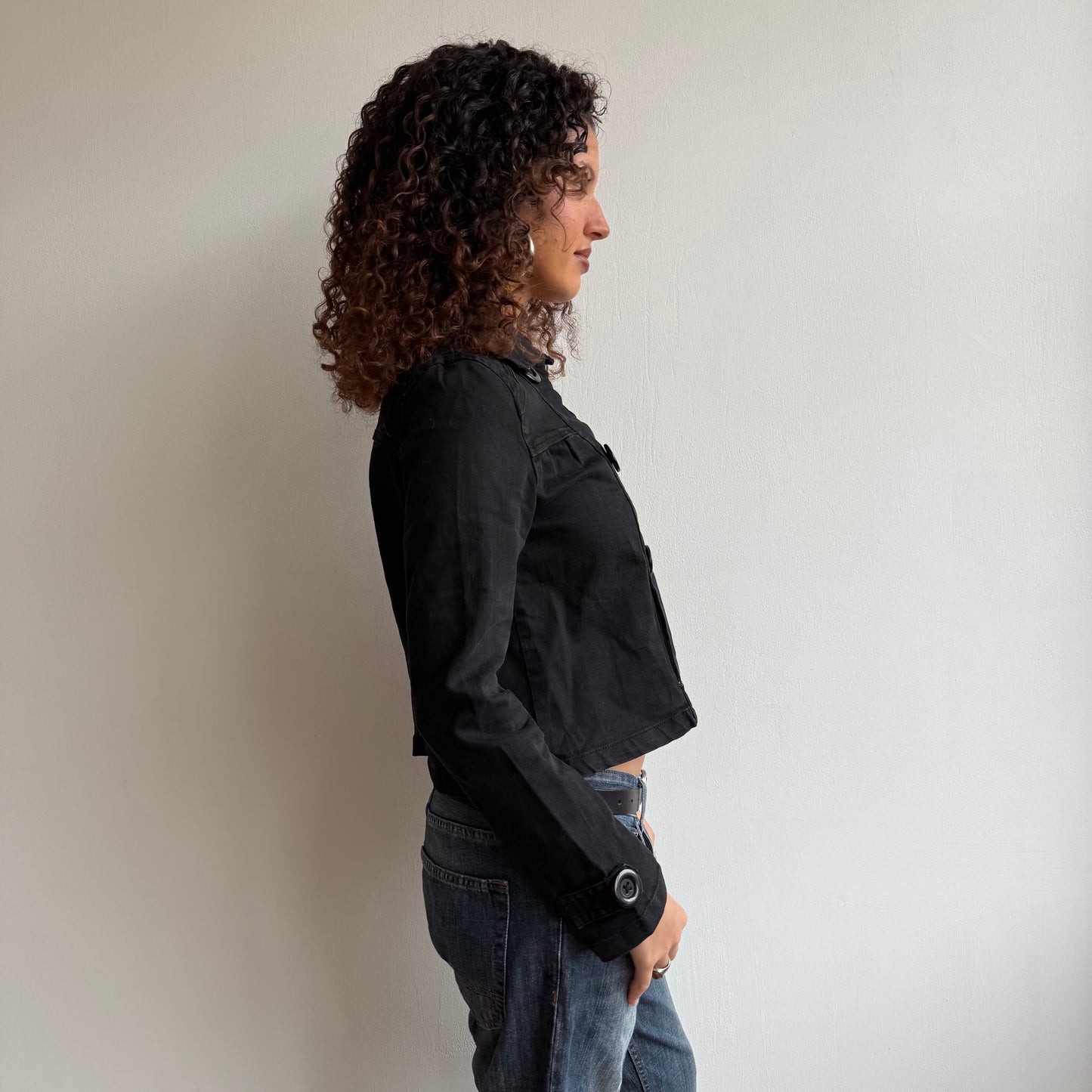 Black peacoat - Size S