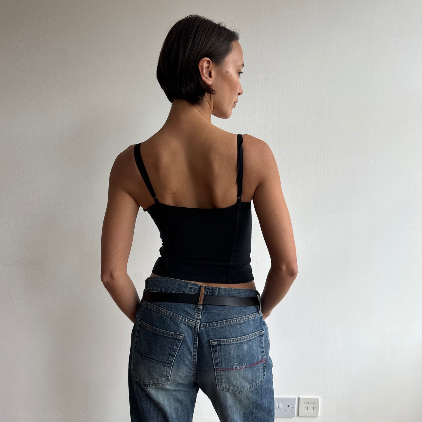 Black corset top - Size XS